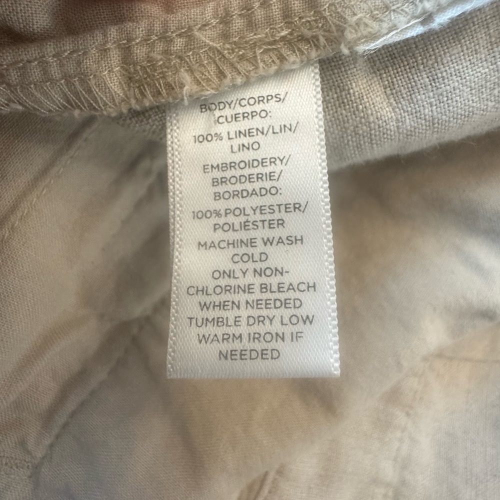 Ann Taylor LOFT Linen Shorts Romper 6P - Picture 7 of 9